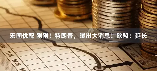 宏图优配 刚刚！特朗普，曝出大消息！欧盟：延长