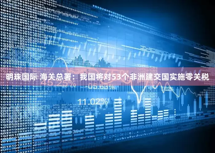 明珠国际 海关总署：我国将对53个非洲建交国实施零关税